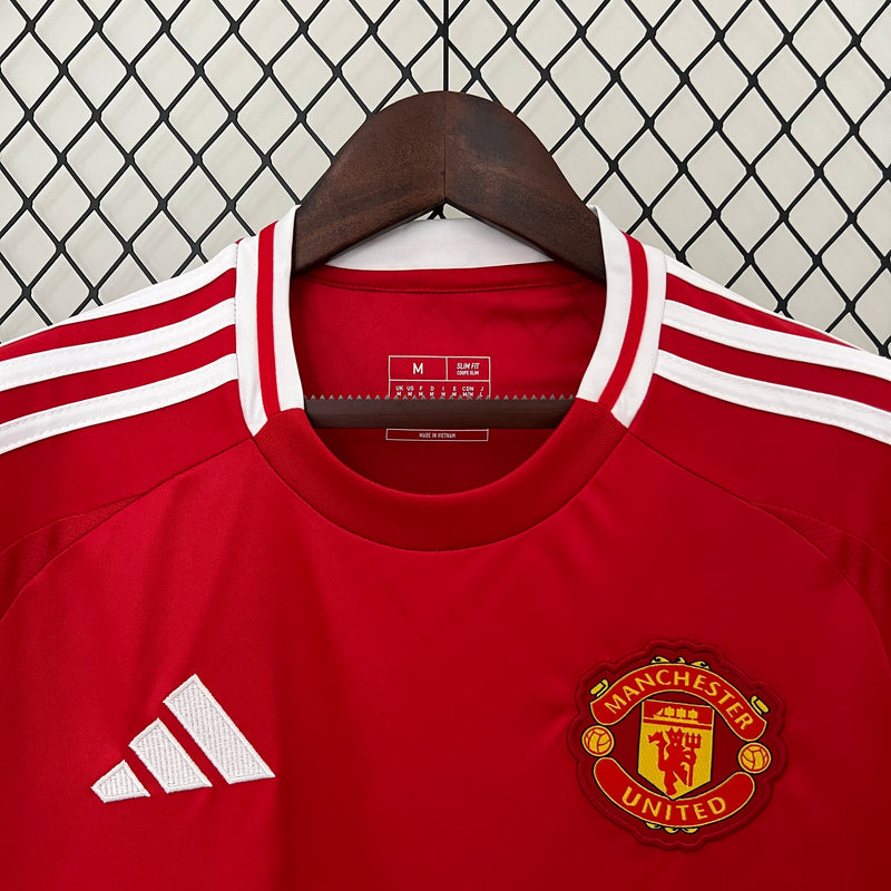 Camisa Manchester United Home 24/25 - adidas Torcedor Masculina - Lançamento