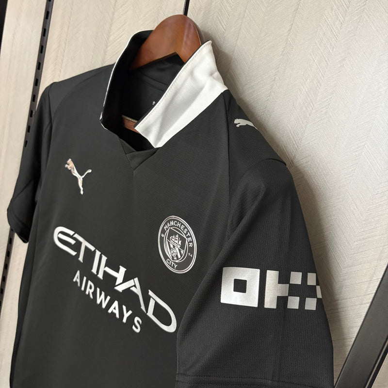 Manchester City Black 25/26 - Puma Torcedor Masculina Lançamento