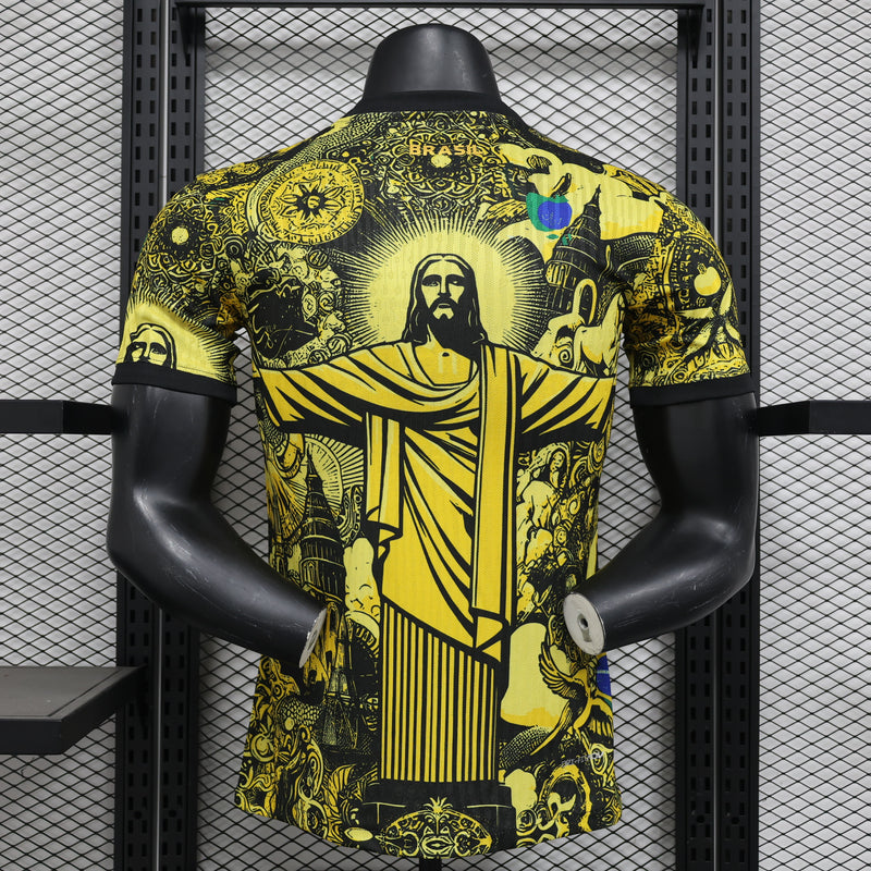 Camisa Brasil Edição Especial Cristo 24/25 - Versão Jogador - Nike Lançamento