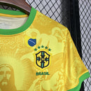 Camisa Brasil Especial Cristo Redentor Amarela II 24/25 - Nike Lançamento