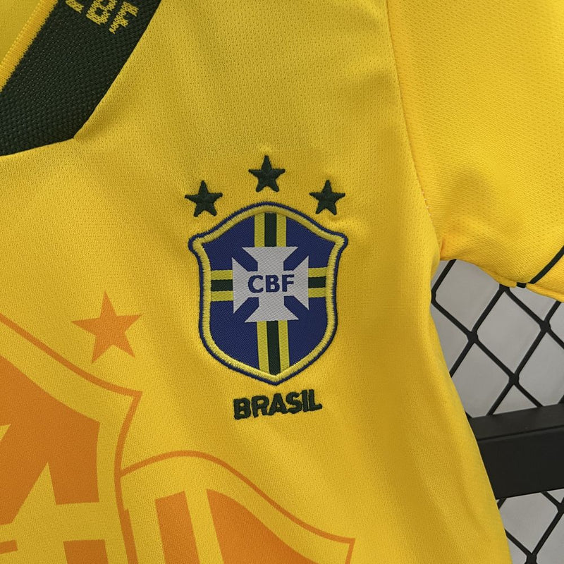 Kit Infantil Brasil Copa 1994 - Umbro Retrô