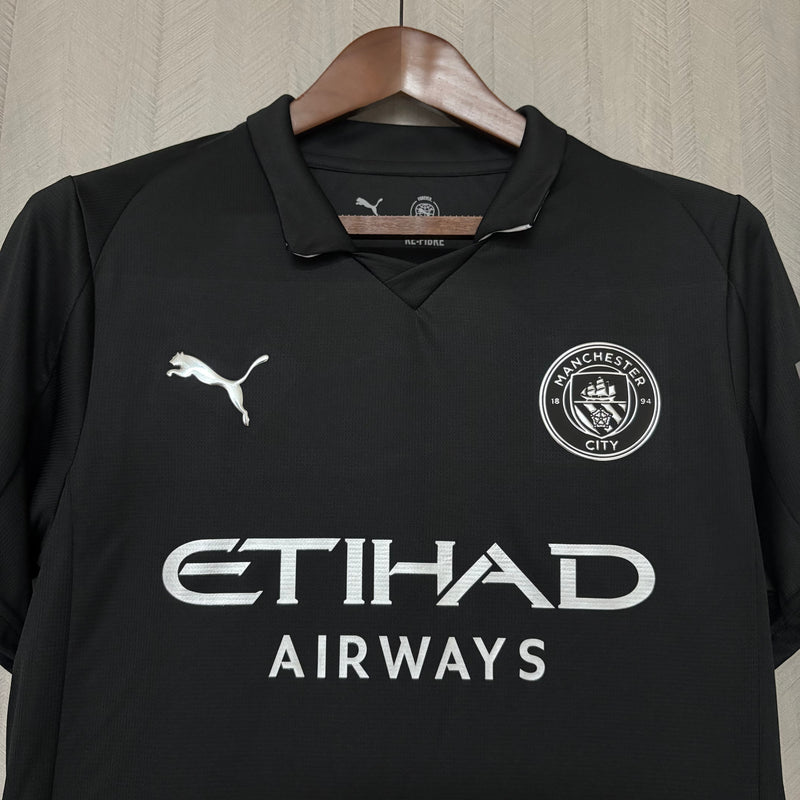Manchester City Black 25/26 - Puma Torcedor Masculina Lançamento