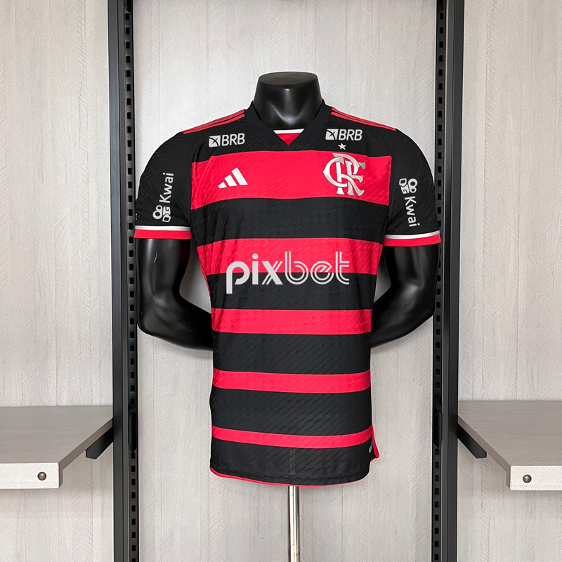 Camisa Flamengo Home 24/25 Patrocinadores - Adidas Jogador Masculina