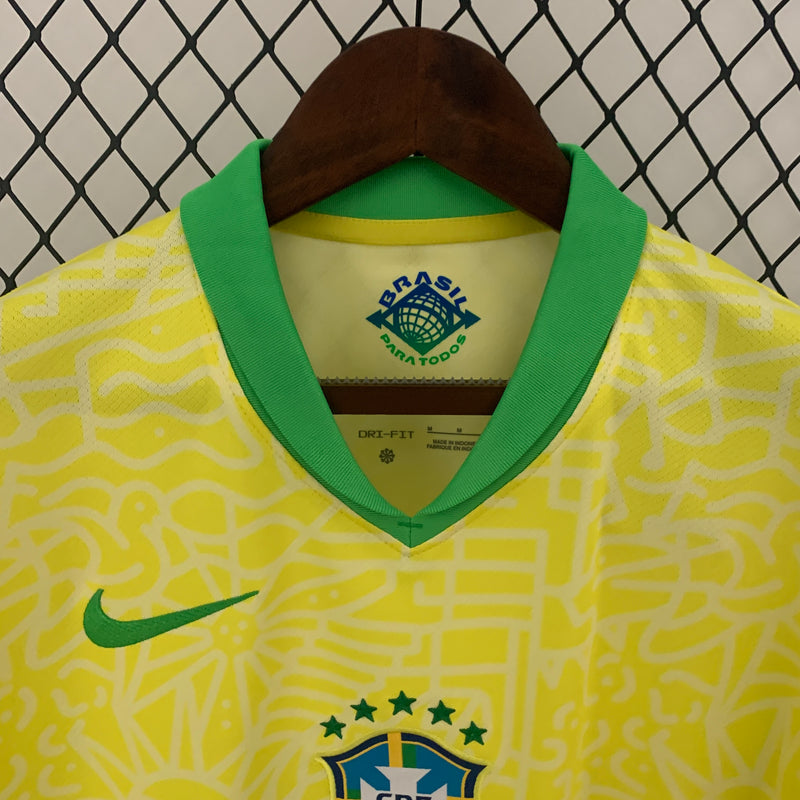 Camisa Brasil Home 24/25 - Nike Torcedor Masculina