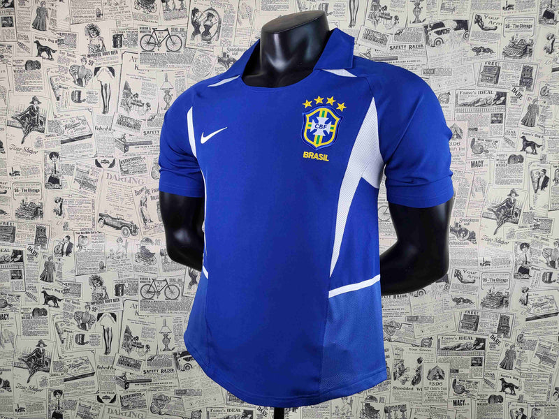 Camisa Retrô Brasil Copa 2002 Reserva- Nike