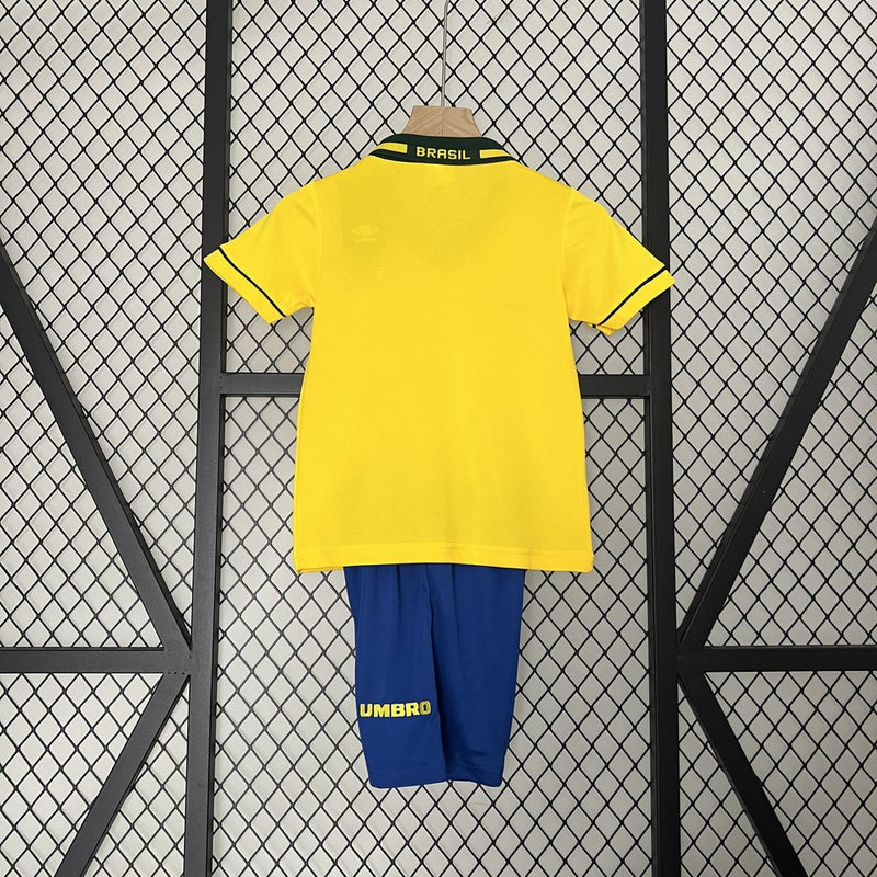 Kit Infantil Brasil Copa 1994 - Umbro Retrô