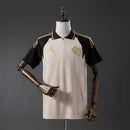 Camisa Flamengo Treino Polo Bege Claro 26-27 - Adidas Lançamento