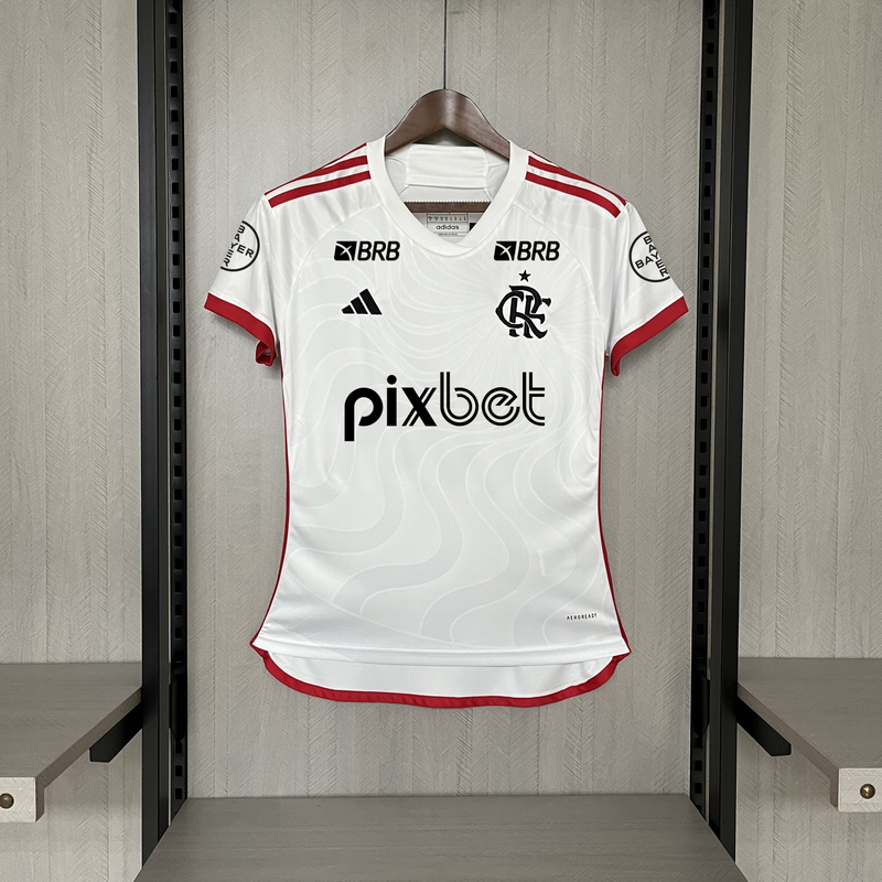 Camisa Flamengo Away Com Patrocinadores 24/25 - Adidas Torcedor Feminina Lançamento (cópia)