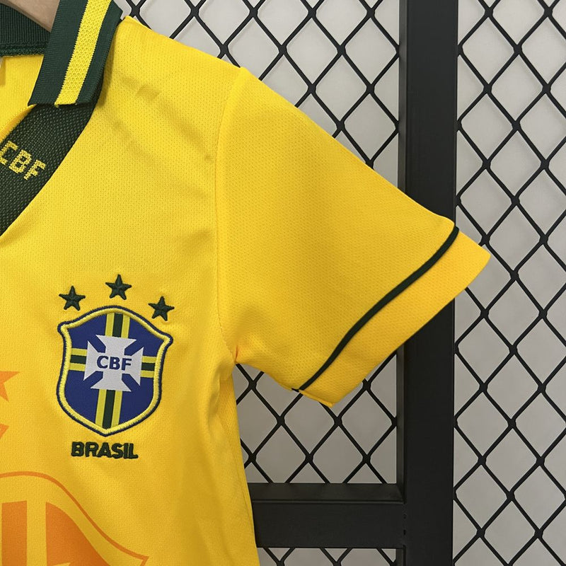 Kit Infantil Brasil Copa 1994 - Umbro Retrô