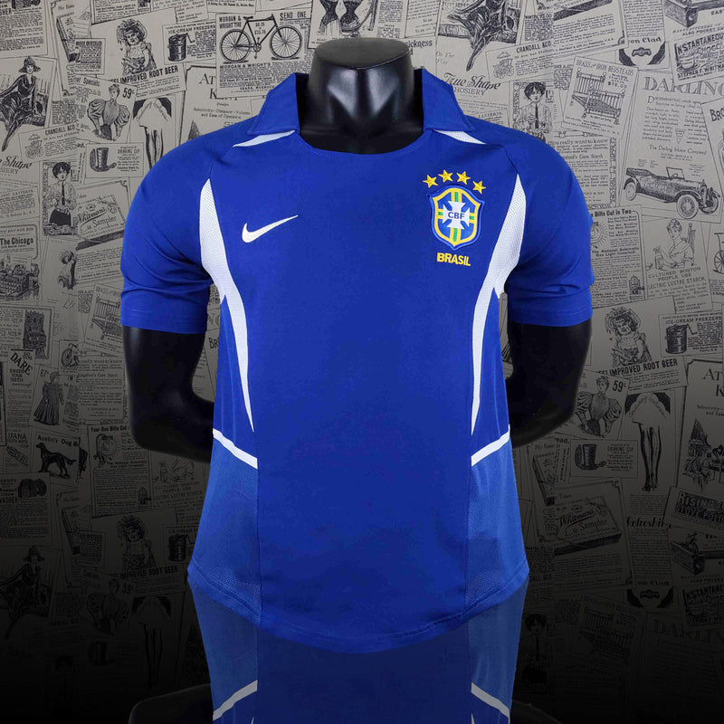 Camisa Retrô Brasil Copa 2002 Reserva- Nike