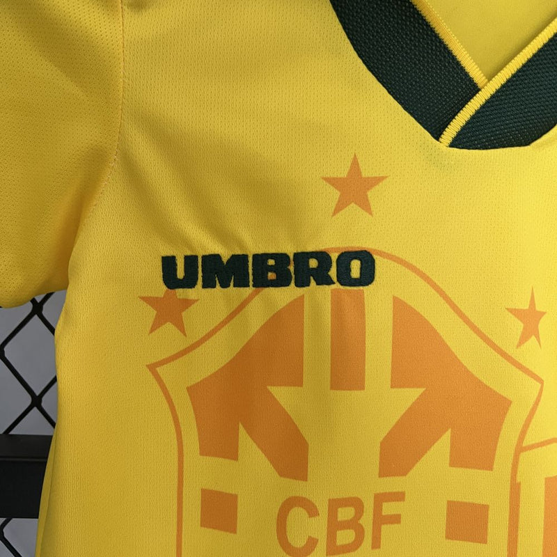 Kit Infantil Brasil Copa 1994 - Umbro Retrô