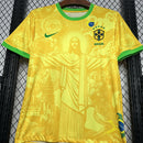 Camisa Brasil Especial Cristo Redentor Amarela II 24/25 - Nike Lançamento