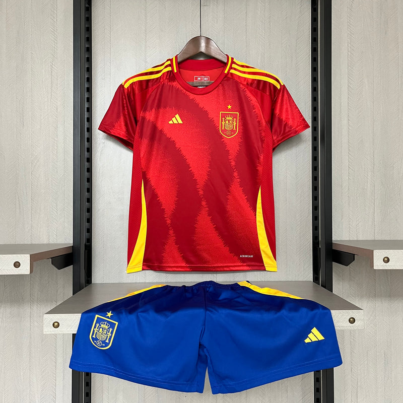 Kit Infantil Espanha Home 24/25- Adidas Lançamento