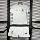 Kit Infantil Real Madrid Pré Treino 24/25 - Lançamento Adidas