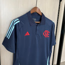Camisa Flamengo Treino Azul Marinho Polo 25/26 - Adidas Lançamento