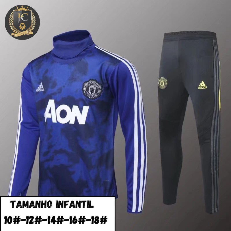 Conjunto de Treino Infantil Manchester United 24/25 - Adidas Lançamento