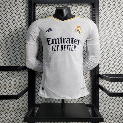 Camisa Real Madrid 23/24 - Adidas Manga Comprida Jogador - Lançamento