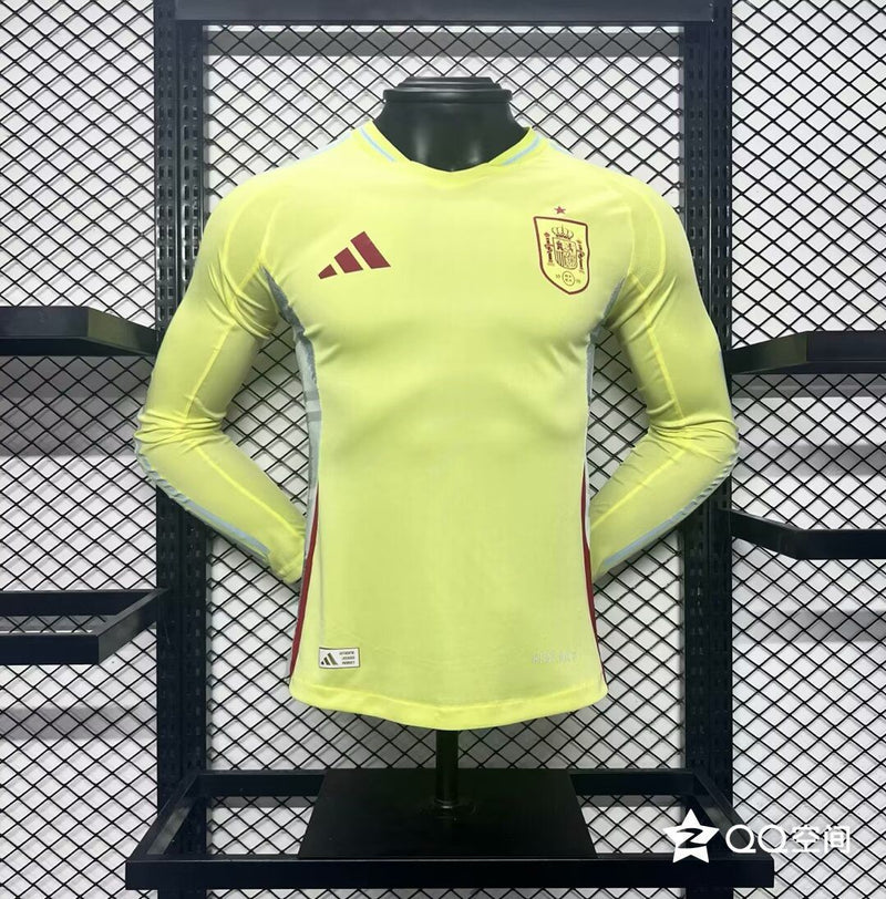 Camisa Espanha Home 24/25 - Adidas Manga Comprida Jogador - Lançamento