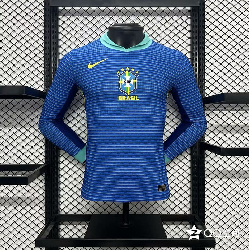 Camisa Brasil Away 24/25 - Nike Manga Comprida Jogador - Lançamento