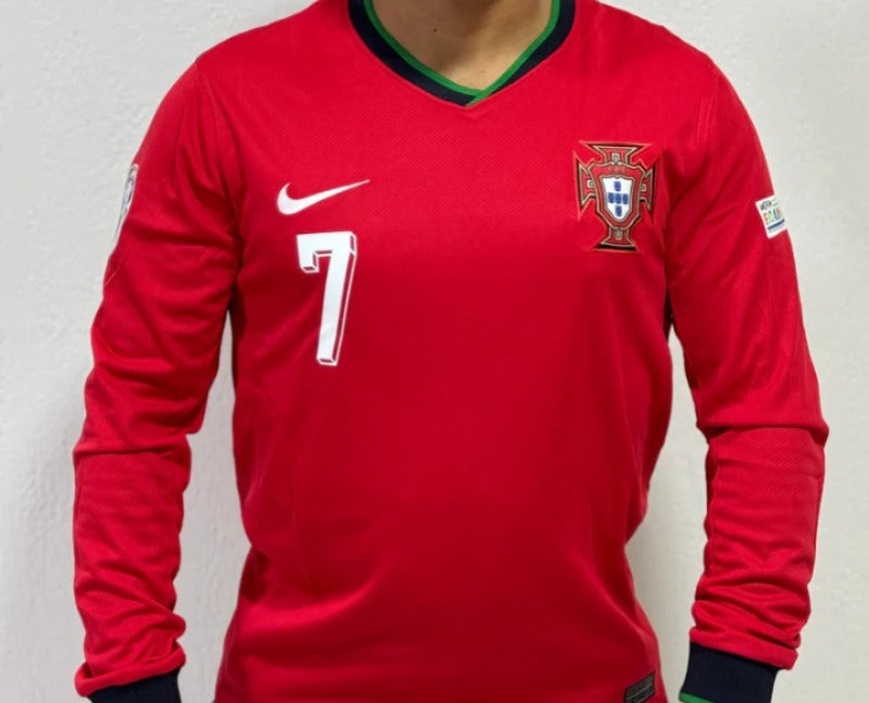 Camisa Portugal 2024/25 Manga Longa- Ronaldo