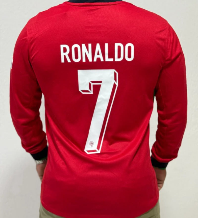 Camisa Portugal 2024/25 Manga Longa- Ronaldo