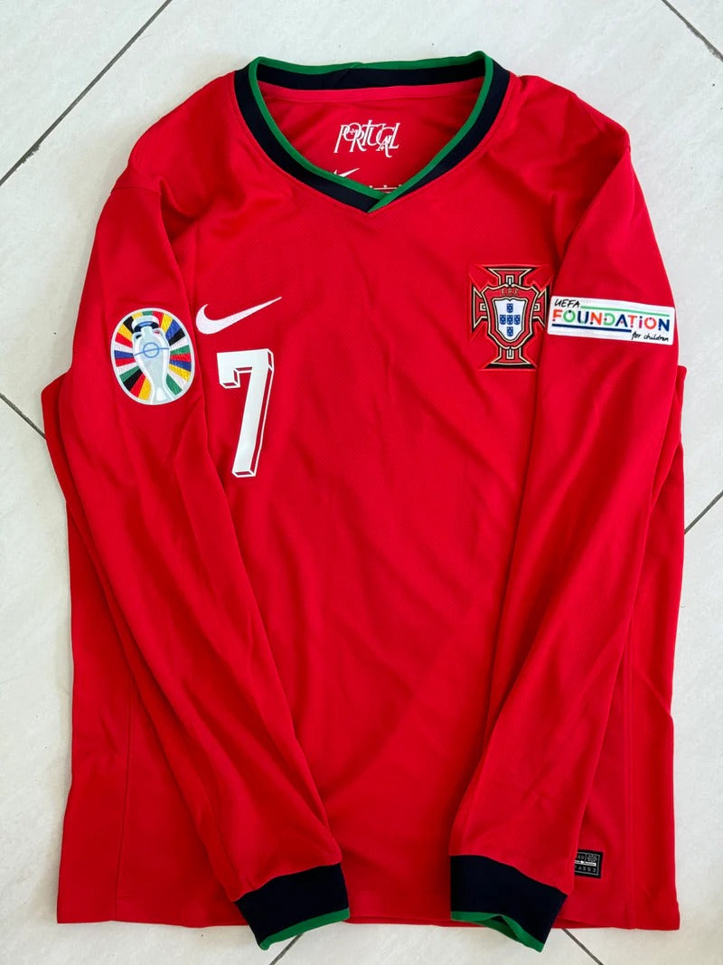 Camisa Portugal 2024/25 Manga Longa- Ronaldo