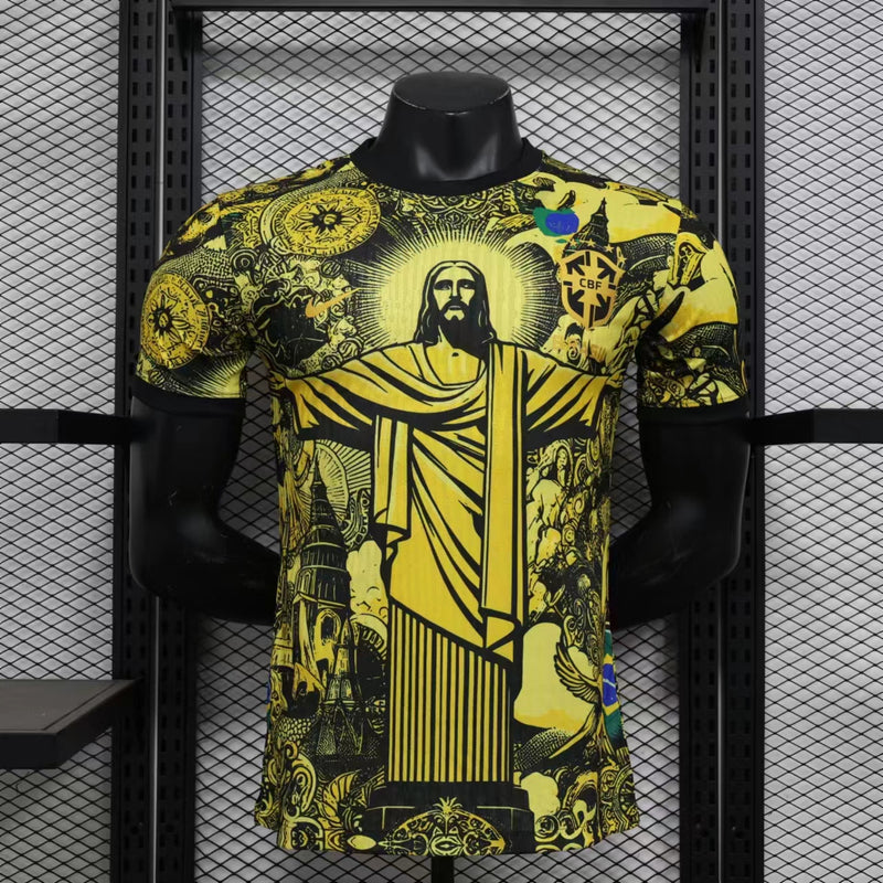 Camisa Brasil Edição Especial Cristo 24/25 - Versão Jogador - Nike Lançamento