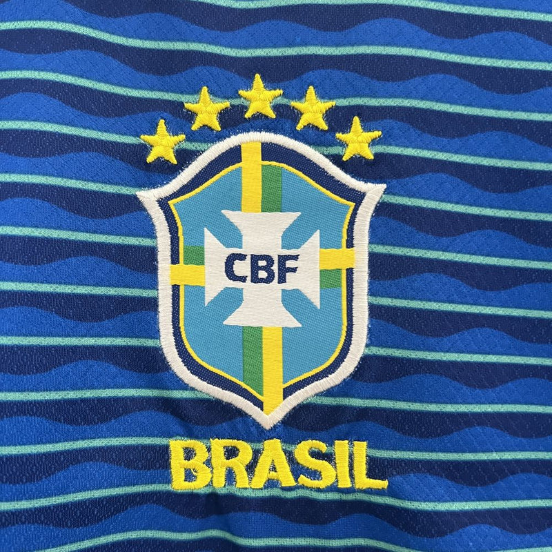 Kit Infantil Brasil Azul 24/25 Nike Lançamento