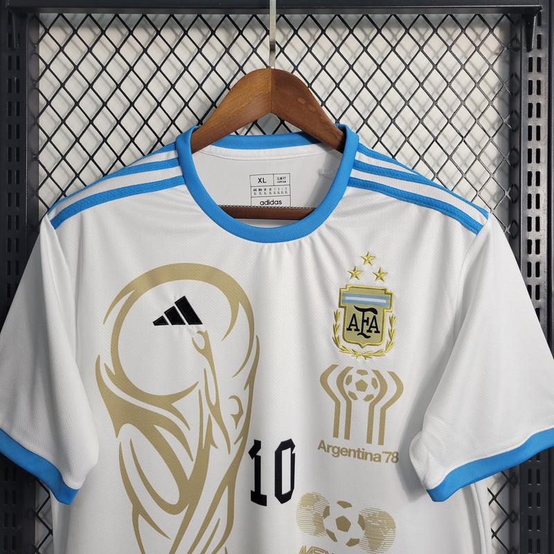 Camisa Argentina Tri Campeão 23/24 - Adidas Torcedor Masculina