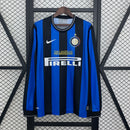 Camisa Inter de Milão Titular 09/10 Champions League- Versão Retrô Manga Comprida