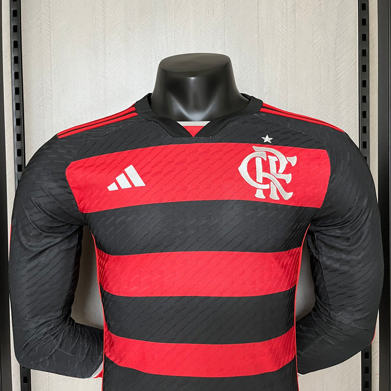 Camisa Flamengo Home 24/25 - Adidas Manga Comprida Jogador - Lançamento