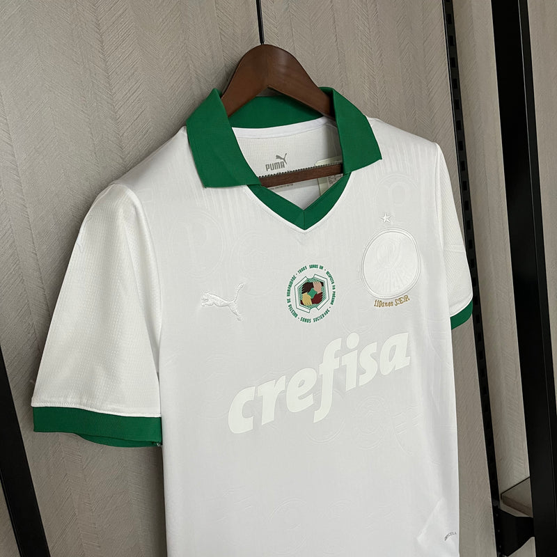 Camisa Palmeiras Especial White 24/25 - Puma Torcedor Masculina Lançamento