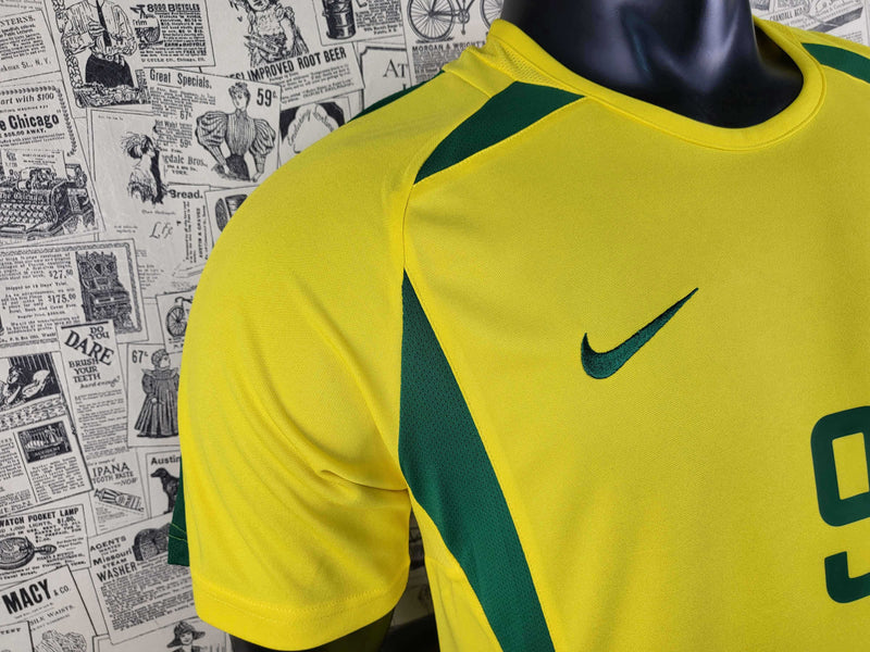 Camisa Retrô Brasil Copa 2002 - Ronaldo 9 - Nike