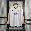 Camisa Real Madrid Home Manga Comprida 23/24 - Adidas Torcedor Masculina - Torcedor