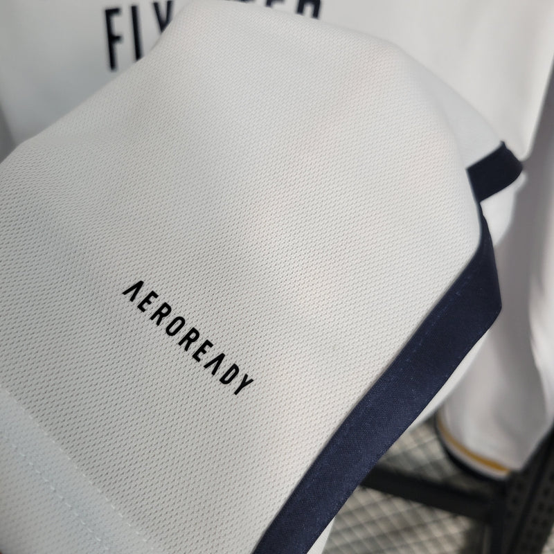 Camisa Real Madrid Home Manga Comprida 23/24 - Adidas Torcedor Masculina - Torcedor
